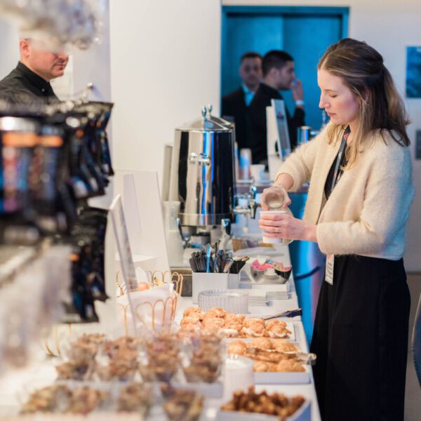 corporate event coffee station bar